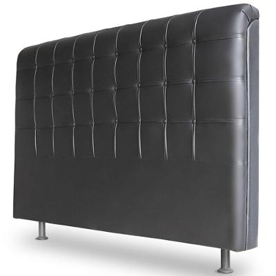 Cabeceira Estofada Cama Box Casal Queen Louise 160cm Preto