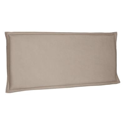 Cabeceira Painel Estofada Box Casal Veneza 140cm Suede Bege