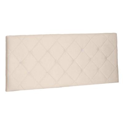 Cabeceira Painel Estofada Box Casal Queen Tânia 160cm Bege