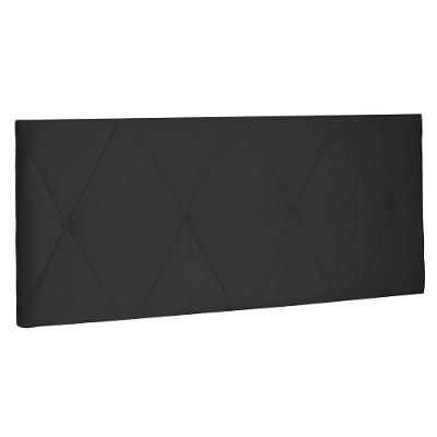 Cabeceira Painel Estofada Box Casal Queen 160cm Suede Preto