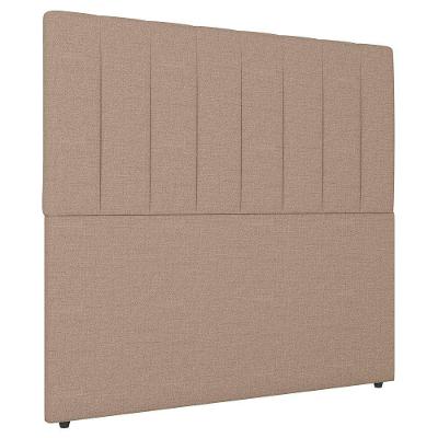 Cabeceira Cama Box Casal Queen Size Ivana 160cm Linho Bege