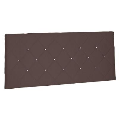 Cabeceira Painel Estofada Box Casal Tânia 140cm Suede Café