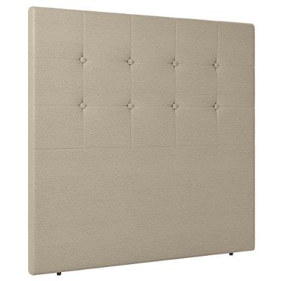 Cabeceira Cama Box Casal Queen Size Luana 160cm Sintético Bege