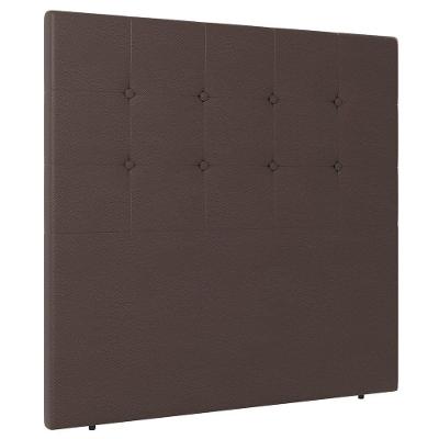 Cabeceira Cama Box Casal Queen Size Luana 160cm Sintético Marrom