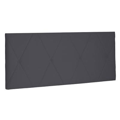 Cabeceira Painel Estofada Cama Box Casal 140cm Suede Cinza
