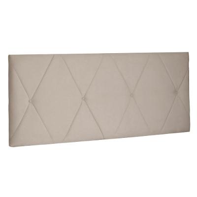 Cabeceira Painel Estofada Cama Box Casal 140cm Suede Bege