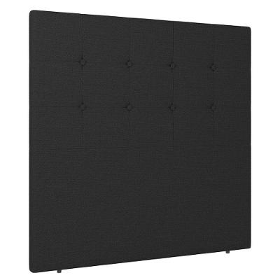 Cabeceira Cama Box Casal Queen Size Luana 160cm Linho Preto