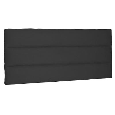 Cabeceira Painel Estofada Cama Box Casal 140cm Suede Preto