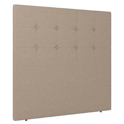 Cabeceira Cama Box Casal Queen Size Luana 160cm Linho Bege