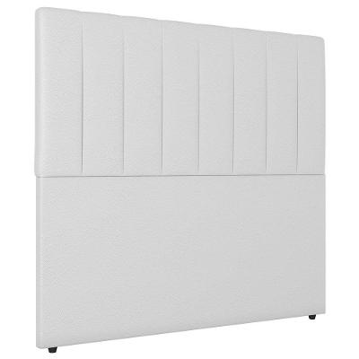 Cabeceira Cama Box Solteiro Ivana 90cm Sintético Branco
