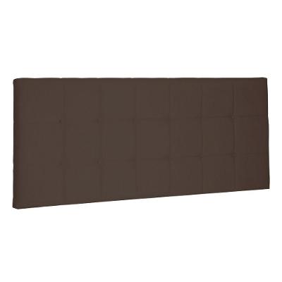 Cabeceira Painel Estofada Cama Box Casal 140cm Suede Café