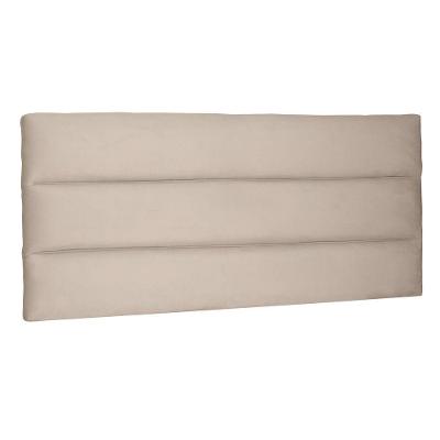 Cabeceira Painel Estofada Cama Box Casal 140cm Suede Bege