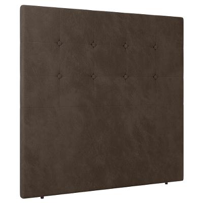 Cabeceira Cama Box Casal Queen Size Luana 160cm Veludo Marrom