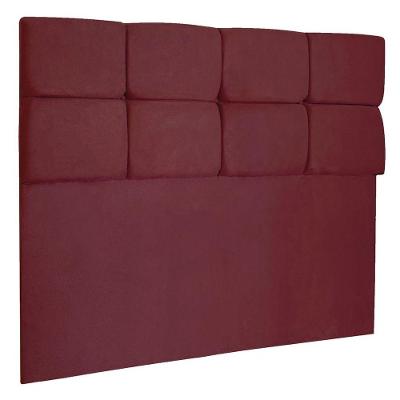 Cabeceira Queen 1,60m Nina Suede - Pallazio Cor Marsala