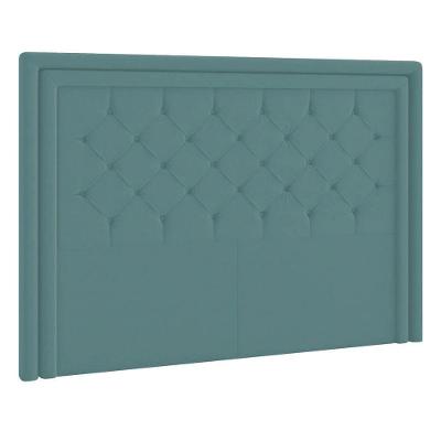 Cabeceira Solteiro P04 90 Cm Suede Turquesa Tca 946