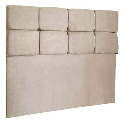 Cabeceira Queen 1,60m Nina Suede - Pallazio Cor Bege