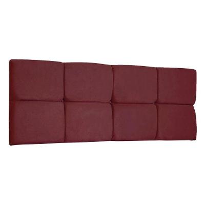 Cabeceira Painel Queen 1,60m Nina Suede - Pallazio Cor Marsala