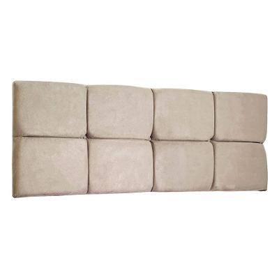 Cabeceira Painel Queen 1,60m Nina Suede - Pallazio Cor Bege