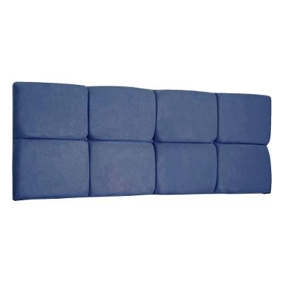 Cabeceira Painel Queen 1,60m Nina Suede - Pallazio Cor Azul Marinho