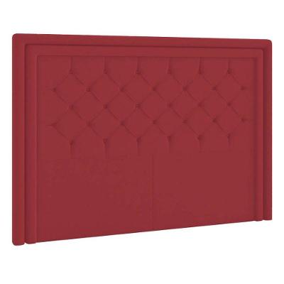 Cabeceira Solteiro P04 90 Cm Suede Vermelho Tca 53