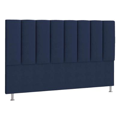 Cabeceira Queen P04 160 Cm Suede Azul Marinho Tca 948