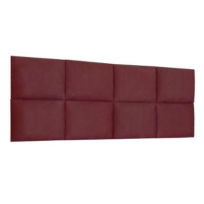 Cabeceira Painel Modulada Queen 1,60m Lorena Suede Cor Marsala