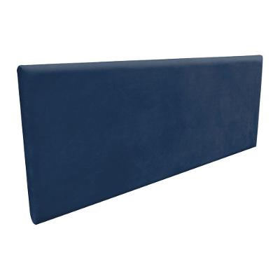 Cabeceira Clean Casal 140cm Suede Azul Marinho