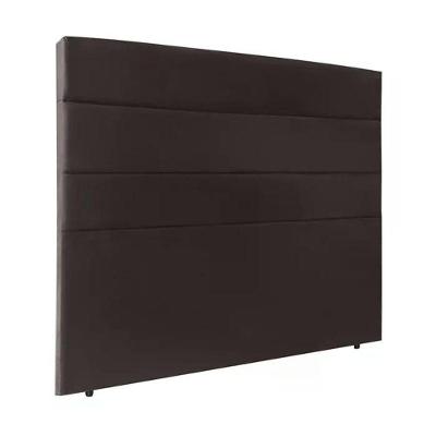 Cabeceira Casal 140Cm Bia Suede Marrom Id Suede Marrom