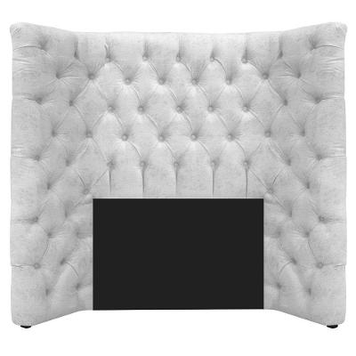 Cabeceira Solteiro Everest P02 90 Cm Para Cama Box Suede - Amarena Móveis Branco