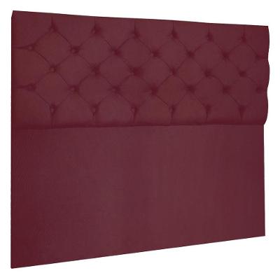 Cabeceira Capitonê Queen 1,60m Jade Suede Cor Marsala