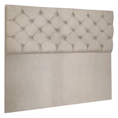 Cabeceira Capitonê Queen 1,60m Jade Suede Cor Bege