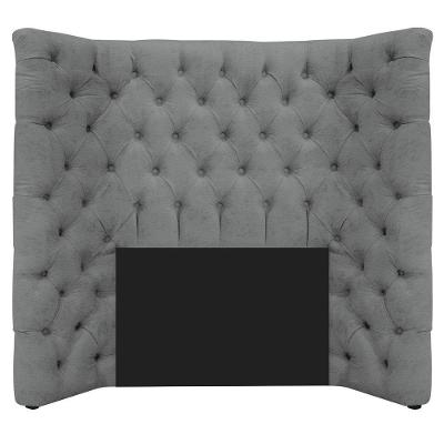 Cabeceira Solteiro Everest P02 90 Cm Para Cama Box Corano - Amarena Móveis Cinza