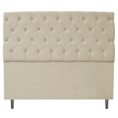 Cabeceira 160Cm Queen Size Linho Bege