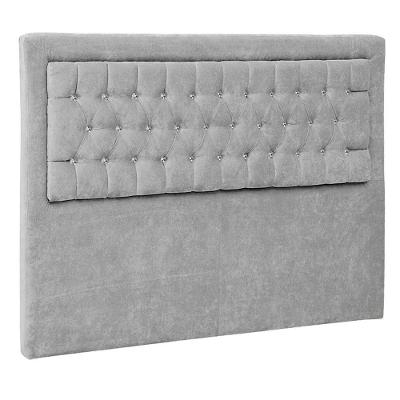 Cabeceira Solteiro Iasi P04 90 Cm Suede Cinza Tca 940