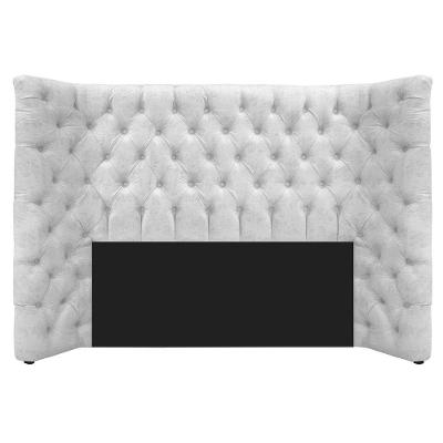 Cabeceira Casal Everest P02 140cm Para Cama Box Suede - Doce Sonho Móveis Branco