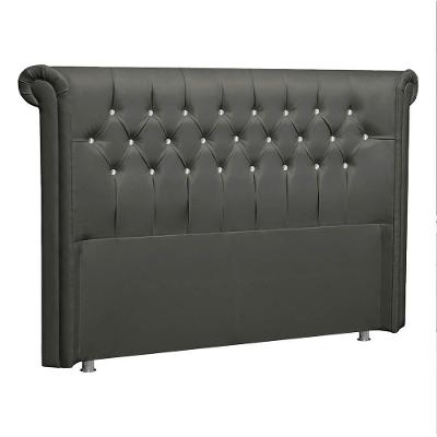 Cabeceira Solteiro P04 100 Cm Suede Cinza Escuro Tca 958