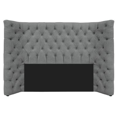 Cabeceira Casal Everest P02 140cm Para Cama Box Corano - Doce Sonho Móveis Cinza