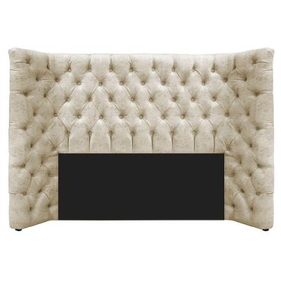 Cabeceira Casal Everest P02 140cm Para Cama Box Linho - Doce Sonho Móveis Bege