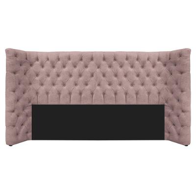 Cabeceira King Everest P02 195cm Para Cama Box Linho - Doce Sonho Móveis Rosê