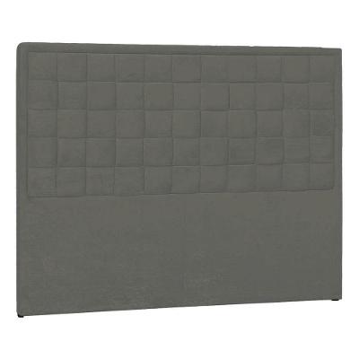 Cabeceira Solteiro P04 100 Cm Suede Cinza Escuro Tca 958