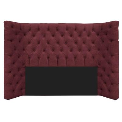 Cabeceira Casal Everest P02 140cm Para Cama Box Suede - Doce Sonho Móveis Bordô