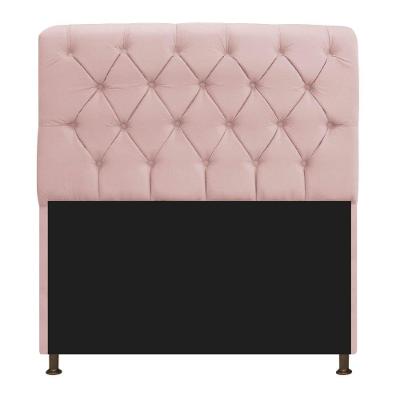 Cabeceira 140Cm Solteiro Suede Rosê