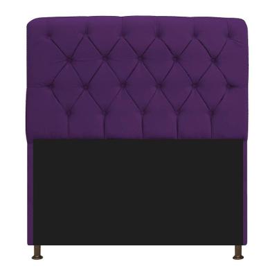 Cabeceira 140Cm Solteiro Suede Roxo
