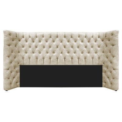 Cabeceira King Everest P02 195cm Para Cama Box Linho - Doce Sonho Móveis Bege