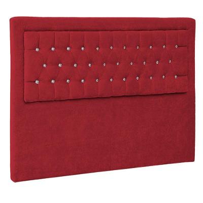 Cabeceira Solteiro Iasi P04 90 Cm Suede Vermelho Tca 53