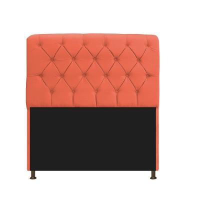 Cabeceira 90Cm Solteiro Suede Terracota