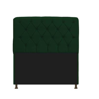 Cabeceira 90Cm Solteiro Suede Verde
