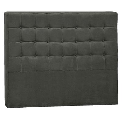Cabeceira Solteiro P04 90 Cm Suede Cinza Escuro Tca 958