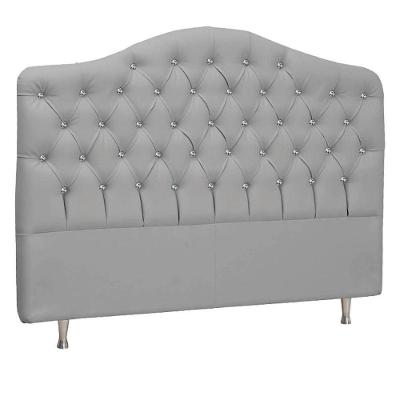 Cabeceira Solteiro Florence P04 90 Cm Suede Cinza Tca 940