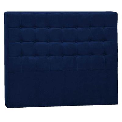 Cabeceira Solteiro P04 90 Cm Suede Azul Marinho Tca 948